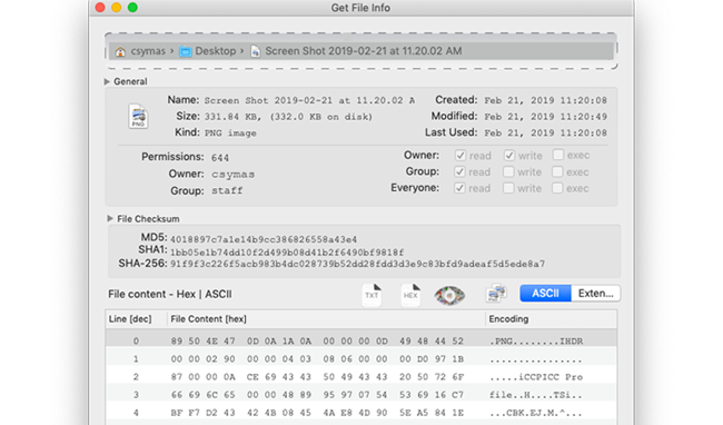 Get File Info